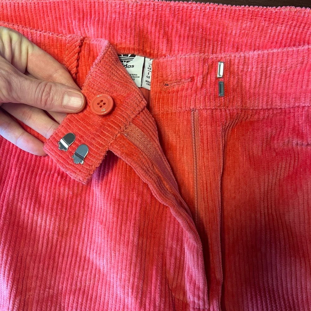 Adidas women’s pink “comfy cords” corduroy pants. Size XL. - Picture 3 of 9